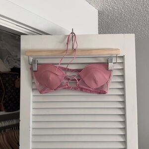 Nensi Dojaka Pink Mesh Top